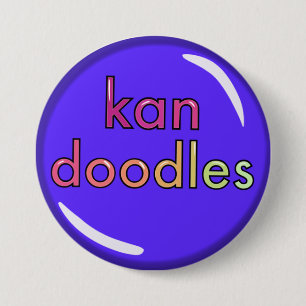 ©kandoodles pinknop ronde button 7,6 cm