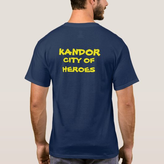 KANDOR CITY OF HEROES T-SHIRT (Achterkant)