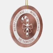 Kandriet - Faux Roos Gold Foil (niet echt Folie) Keramisch Ornament (Rechts)