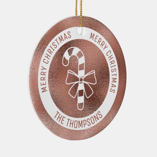 Kandriet - Faux Roos Gold Foil (niet echt Folie) Keramisch Ornament (Rechts)