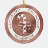 Kandriet - Faux Roos Gold Foil (niet echt Folie) Keramisch Ornament (Voorkant)