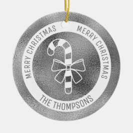 Kandriet - Faux Silver Foil look (geen echte Folie Keramisch Ornament