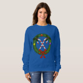 Kandriet in het Wreath Women's Sweatshirt (Voorkant volledig)