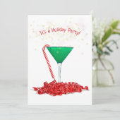Kandriet in Martini-glas Kaart (Staand voorkant)