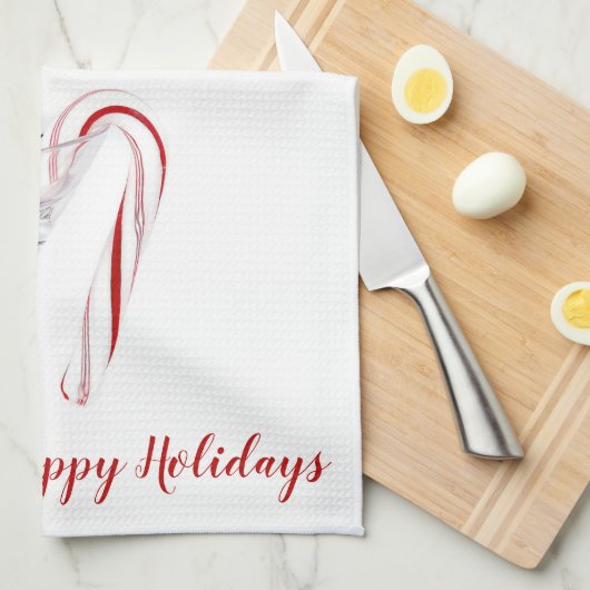 Kandriet in Martini-glas Theedoek (Quarter Fold)