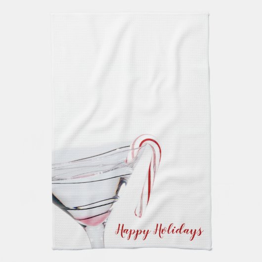 Kandriet in Martini-glas Theedoek (Verticaal)