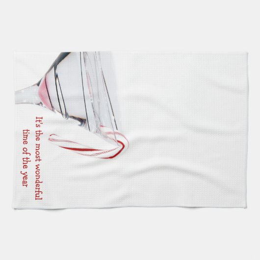 Kandriet in Martini-glas Theedoek (Horizontaal)