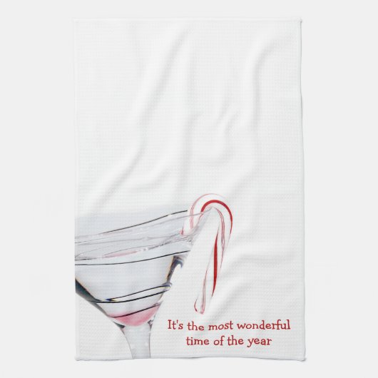 Kandriet in Martini-glas Theedoek (Verticaal)