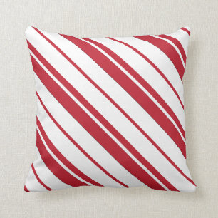 Kandriet Mint Red en White Striped Pillow Kussen