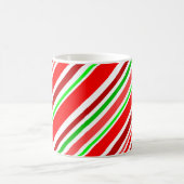 Kandriet rode witte strepen koffiemok (Center)