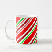 Kandriet rode witte strepen koffiemok (Links)