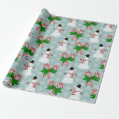 Kandriet, Snowman-papierbladen Cadeaupapier (Uitgerold)