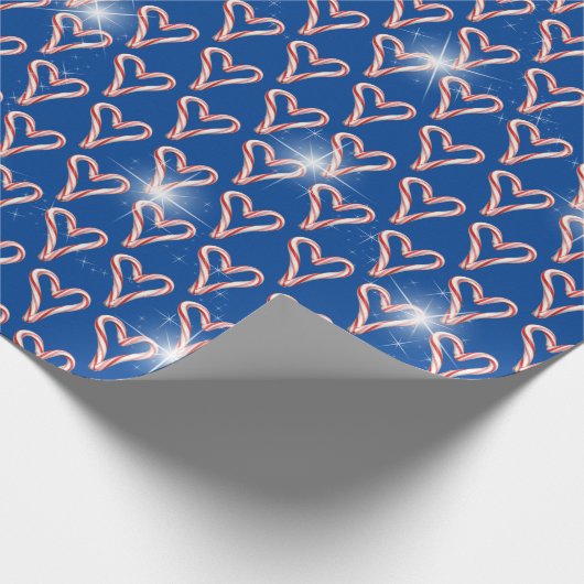 Kandriethart met sterren cadeaupapier (Hoek)