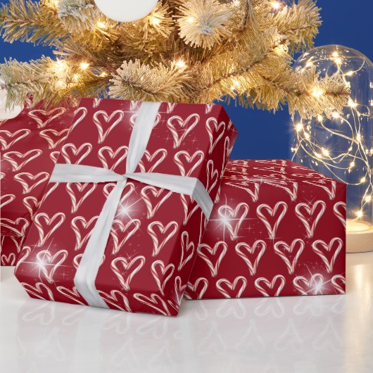 Kandriethart met sterren cadeaupapier (Feestdagen)