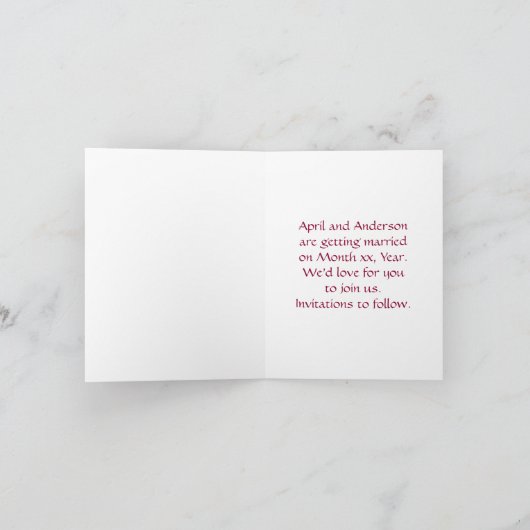 Kandriethart Sla de datumkaarten op Feestdagen Kaart (Binnen)