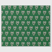 Kandrietharten in sneeuwvlokken cadeaupapier (Vlak)