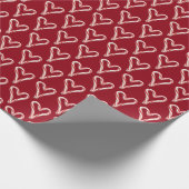 Kandrietharten op rood cadeaupapier (Hoek)