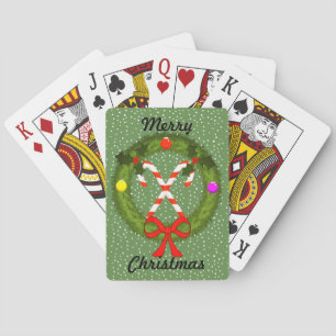 Kandrietjes in Wreater-kerstspeelkaarten Pokerkaarten