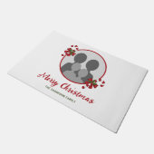 Kandrietjes met aangepaste fotosjabloon en tekst deurmat (Schuin)