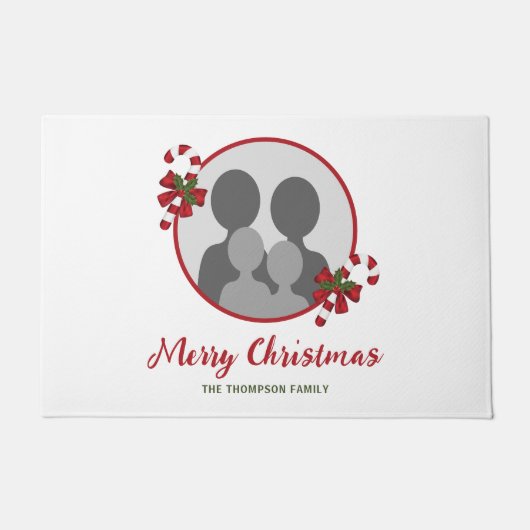 Kandrietjes met aangepaste fotosjabloon en tekst deurmat (Voorkant)