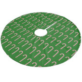 Kandrietjes op groene boomrokken fleece kerstboom rok (Gekanteld)