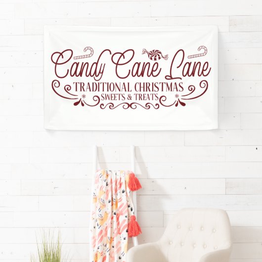 Kandrietlane Lane Traditionele snoepjes Noordpool Spandoek (Insitu)