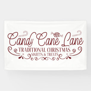 Kandrietlane Lane Traditionele snoepjes Noordpool Spandoek