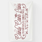 Kandrietlane Lane Traditionele snoepjes Noordpool Spandoek (Verticaal)