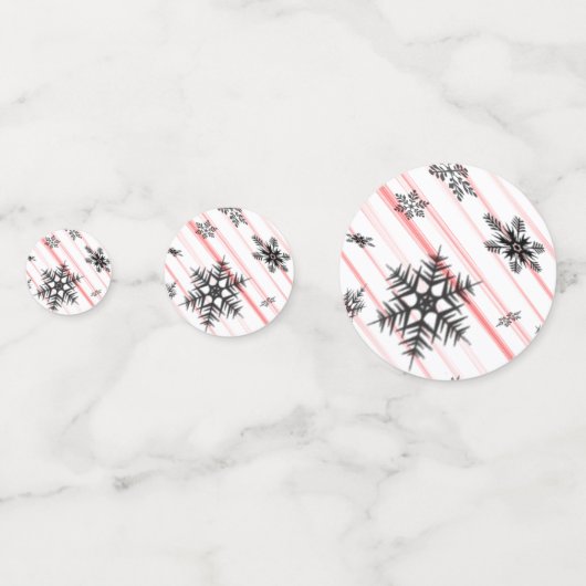 Kandrietriet met Snowflakes 60pcs Table Confetti (Voorkanten)