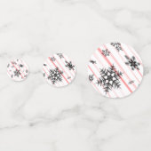 Kandrietriet met Snowflakes 60pcs Table Confetti (Achterkanten)