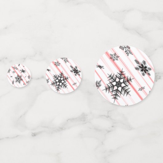 Kandrietriet met Snowflakes 60pcs Table Confetti (Achterkanten)