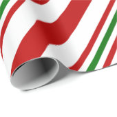 Kandrietrode, groene en witte stropen cadeaupapier (Rol Hoek)