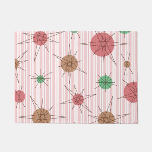 Kandrietstrepen van het atoomtijdperk deurmat (Voorkant)