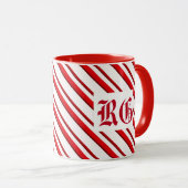 Kandrietstrips, Mok van Monogram rood en wit (Voorkant rechts)