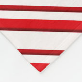 Kandrietstrips, pepermunt, rood en wit fleece deken (Hoek)