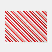 Kandrietstrips, Peppermint Red en White Deurmat (Voorkant)