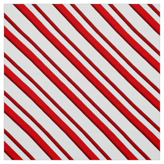 Kandrietstrips, Peppermint Red en White Stof (Swatch)