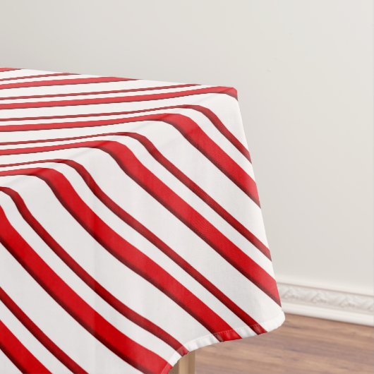 Kandrietstrips, Peppermint Red en White Tafelkleed (Voorbeeld)