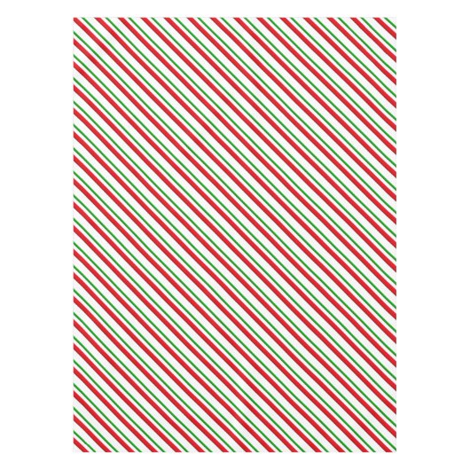Kandrietstrips, rood, groen en wit tafelkleed (Voorkant)