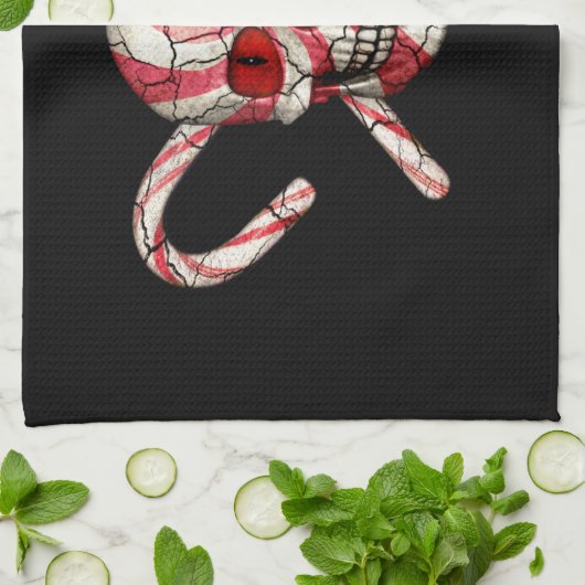 Kandrietsuiker kersthanddoek theedoek (Gevouwen)