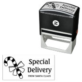 Kandrietsuikerriet met speciale boog van de kerstm  zelfinktende stempel (In situ)