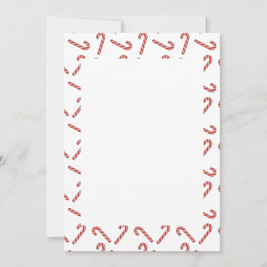 Kandriettekening in rode groene witte uitnodiging (Voorkant)