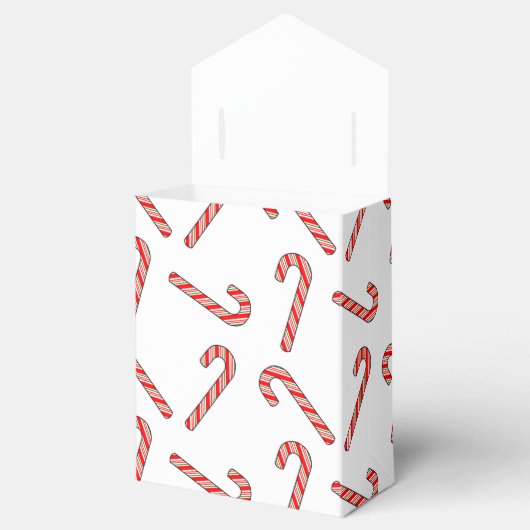 Kandriettekening in rood-groen wit bedankdoosjes (Geopend)