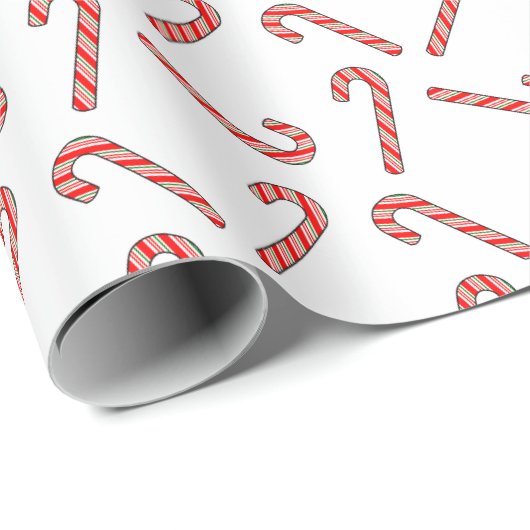 Kandriettekening in rood-groen wit cadeaupapier (Rol Hoek)