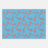 Kandriettekening in rood-groen wit inpakpapier vel (Voorkant)