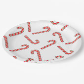 Kandriettekening in rood-groen wit papieren bordje (Gekanteld)