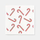 Kandriettekening in rood-groen wit servet (Voorkant)