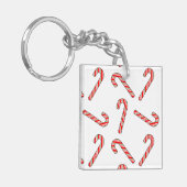 Kandriettekening in rood-groen wit sleutelhanger (Voorkant Links)