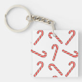 Kandriettekening in rood-groen wit sleutelhanger (Voorkant)