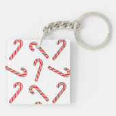 Kandriettekening in rood-groen wit sleutelhanger (Achterkant)